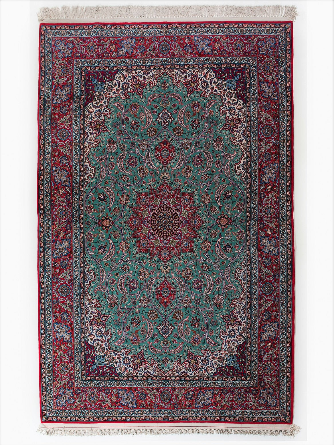 ISFAHAN IRAN URDIMBRE DE SEDA 253 x 159 cm