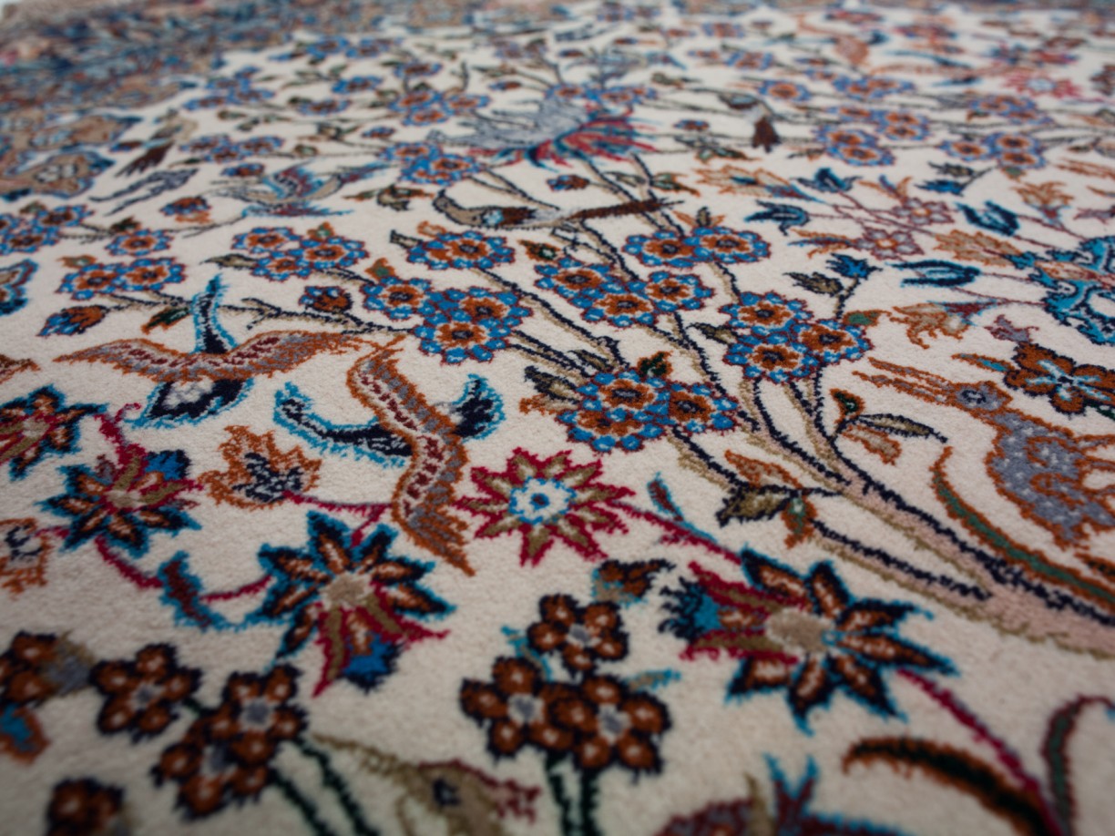 ISFAHAN IRAN URDIMBRE DE SEDA 179 x 110 cm