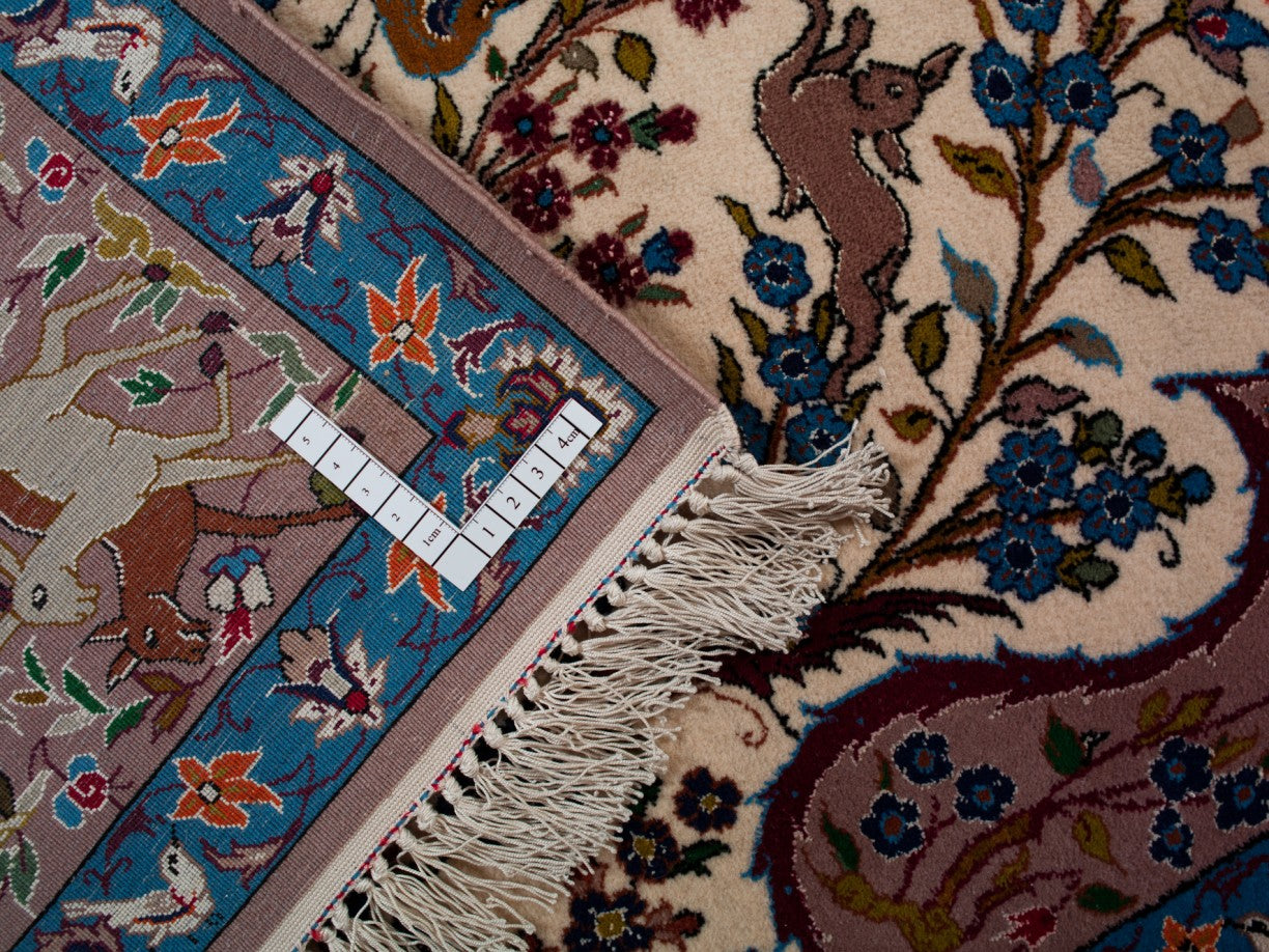 ISFAHAN IRAN URDIMBRE DE SEDA 164 x 110 cm