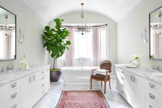 Decoración de baños con alfombras