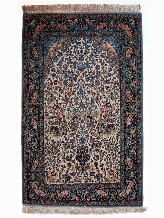 ISFAHAN IRAN URDIMBRE DE SEDA 179 x 110 cm