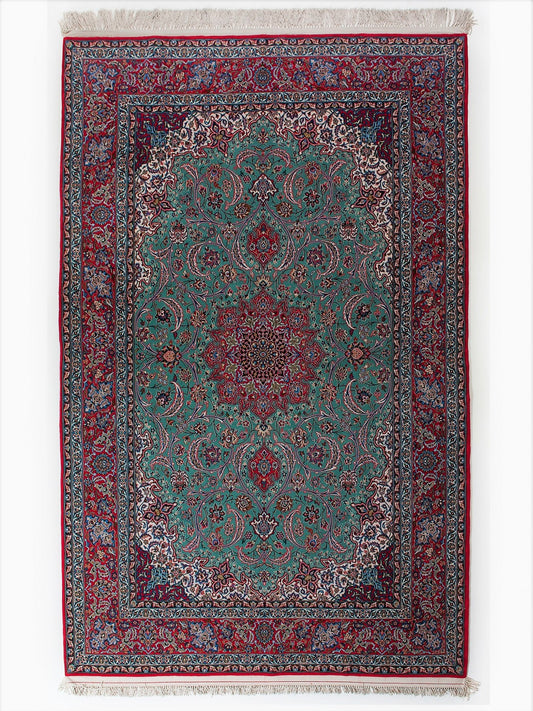 ISFAHAN IRAN URDIMBRE DE SEDA 253 x 159 cm